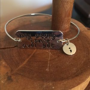 Sterling Silver Bracelet- Suicide Awareness